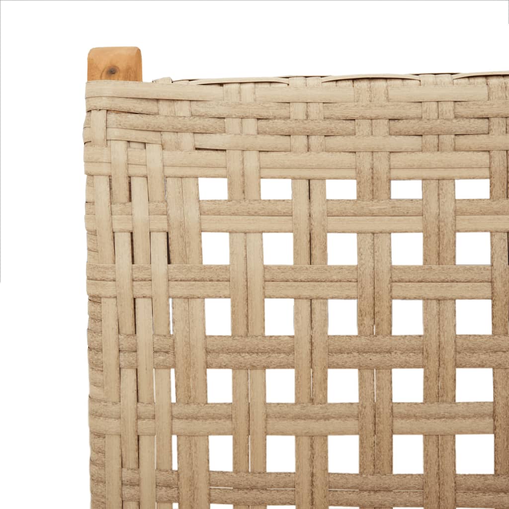 Lenestoler for hage 4 stk beige polyrotting og heltre