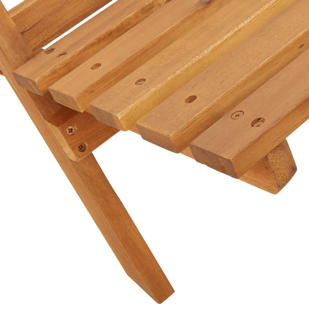 Sammenleggbare hagestoler 6 stk beige heltre akasie
