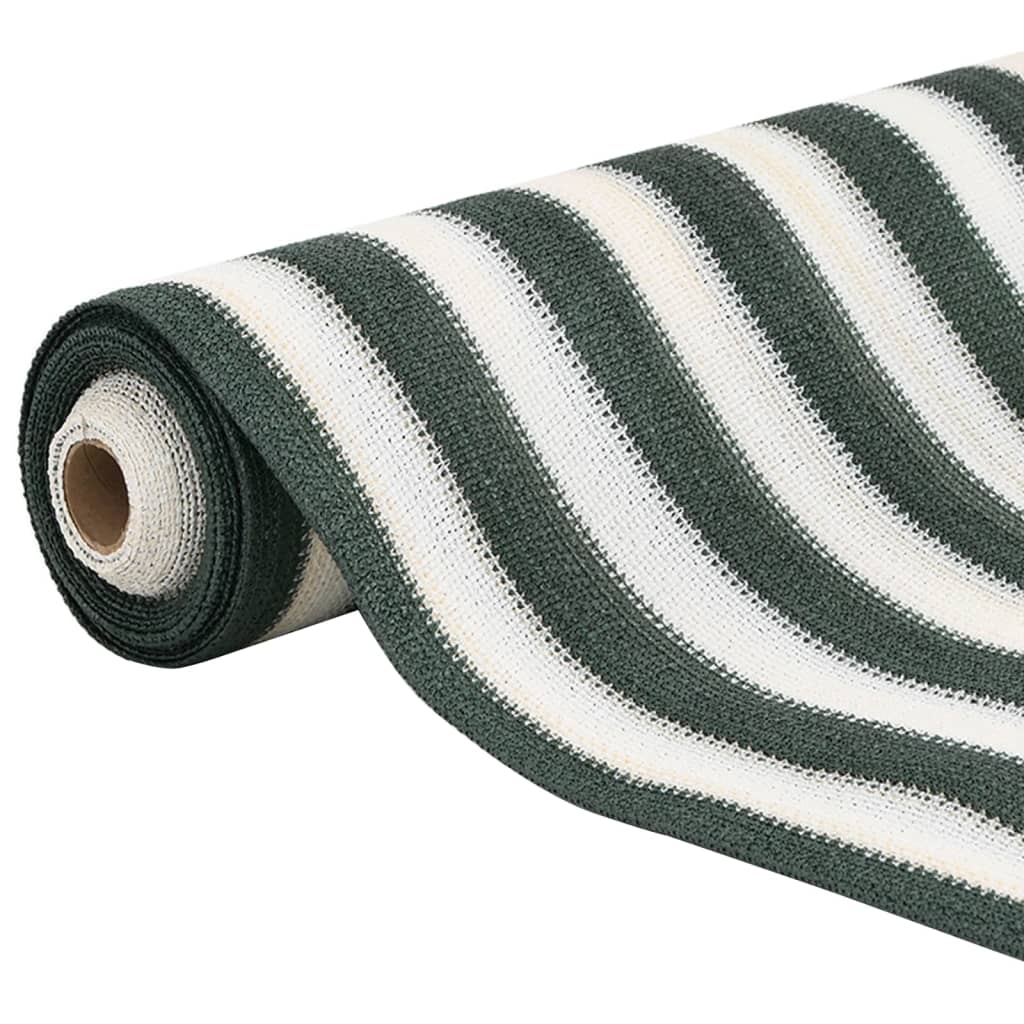 Skjermnett grønn og hvit 1,8x25 m HDPE 195 g/m²