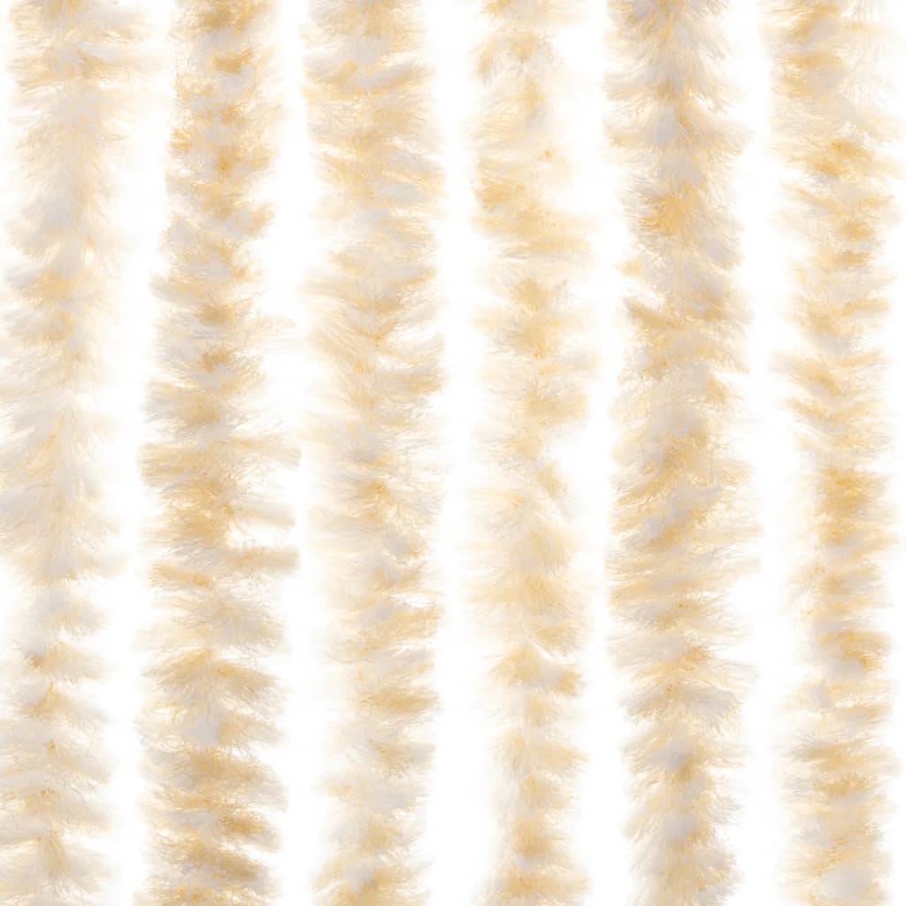 Fluegardin beige og hvit 118x220 cm chenille