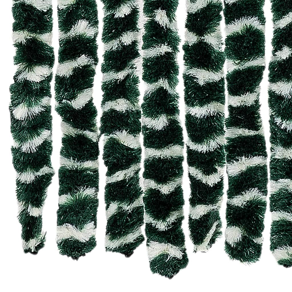 Fluegardin grønn og hvit 118x220 cm chenille