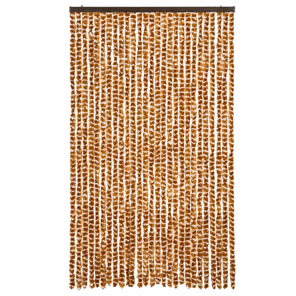 Fluegardin oker og hvit 118x220 cm chenille