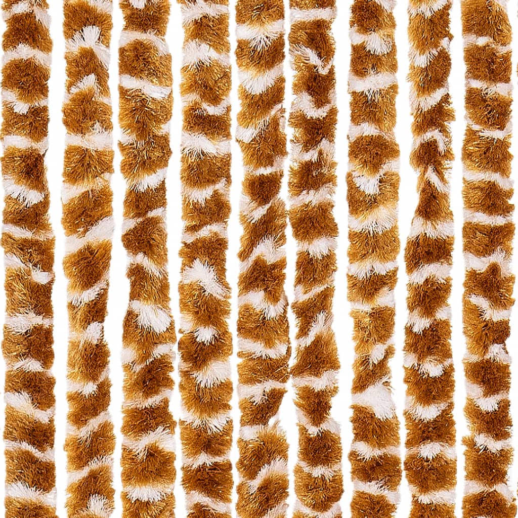Fluegardin oker og hvit 118x220 cm chenille