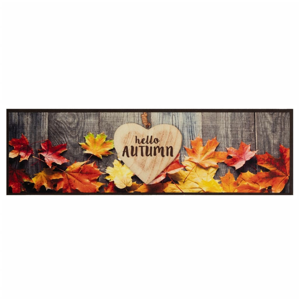 Kjøkkenteppe vaskbar Autumn 45x150 cm fløyel