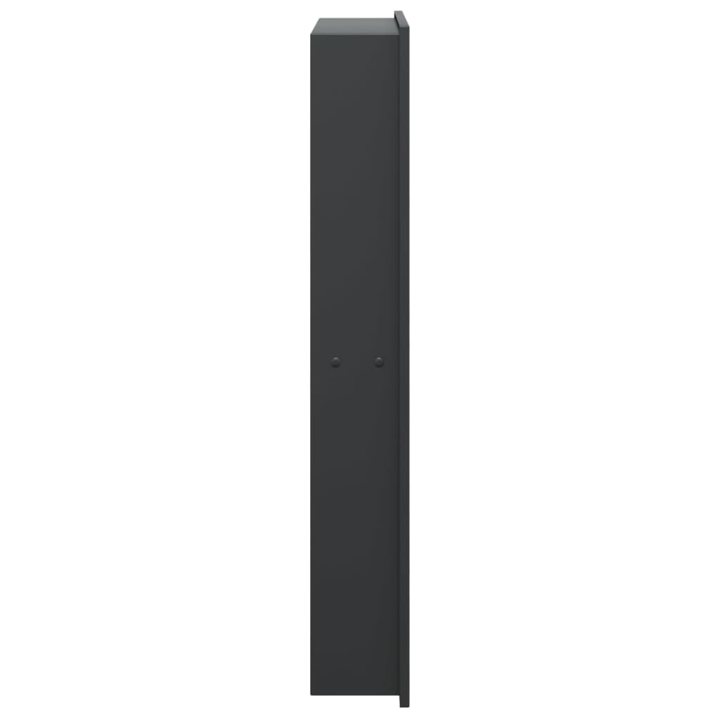 Dusjnisje matt svart 32x62x9 cm rustfritt stål