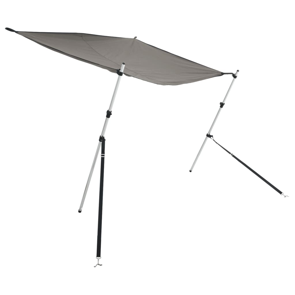 T-Top solskjermutvidelse antrasittgrå 170x170x(113-182,5) cm
