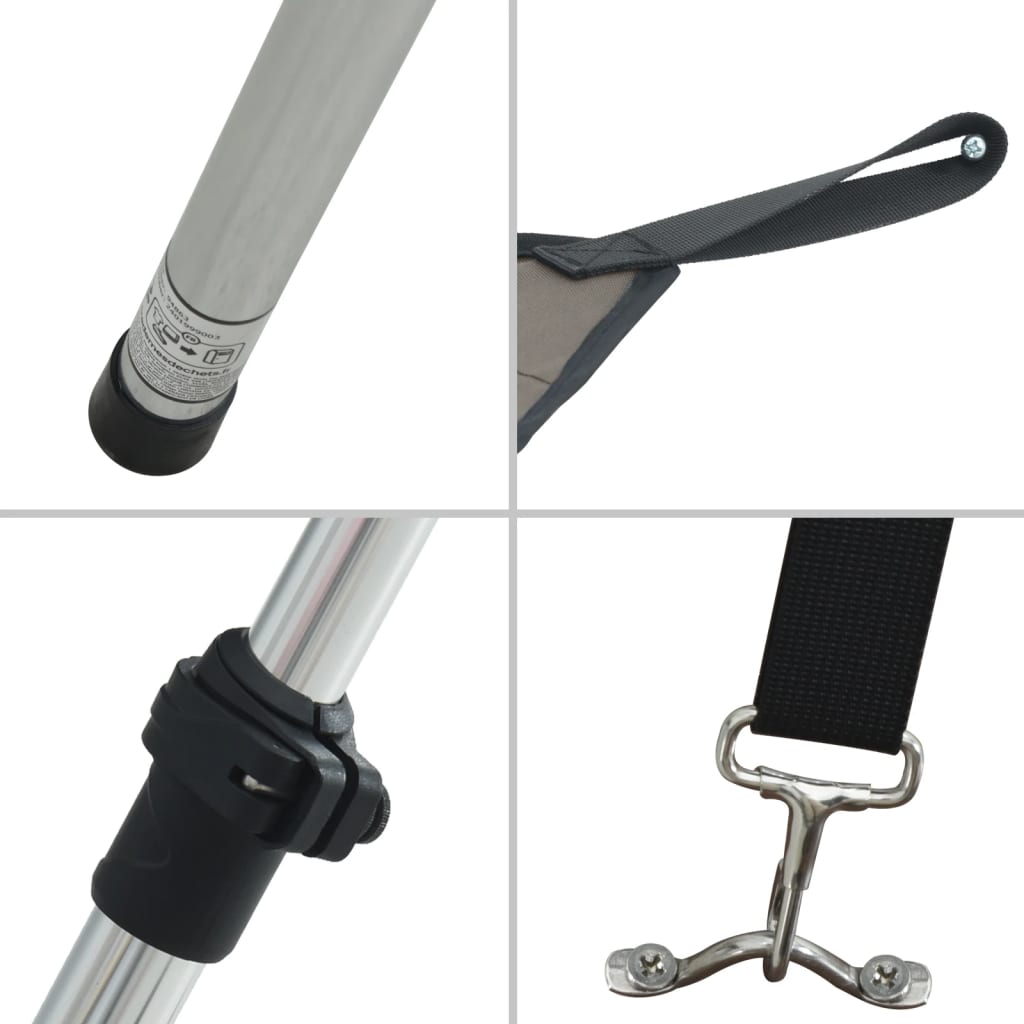 T-Top solskjermutvidelse antrasitt 174x205x(115-194) cm