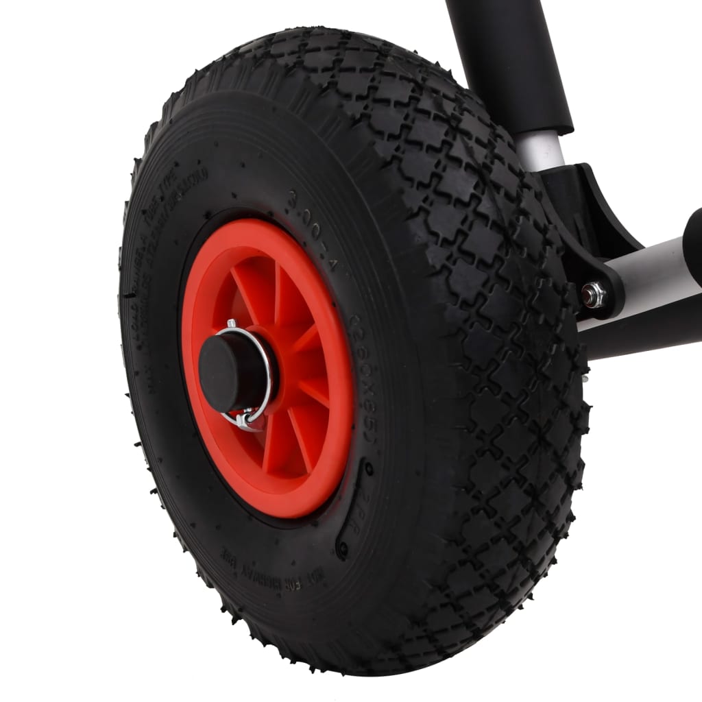 SUP vogn for 2 surfebrett sammenleggbar 90 kg aluminium