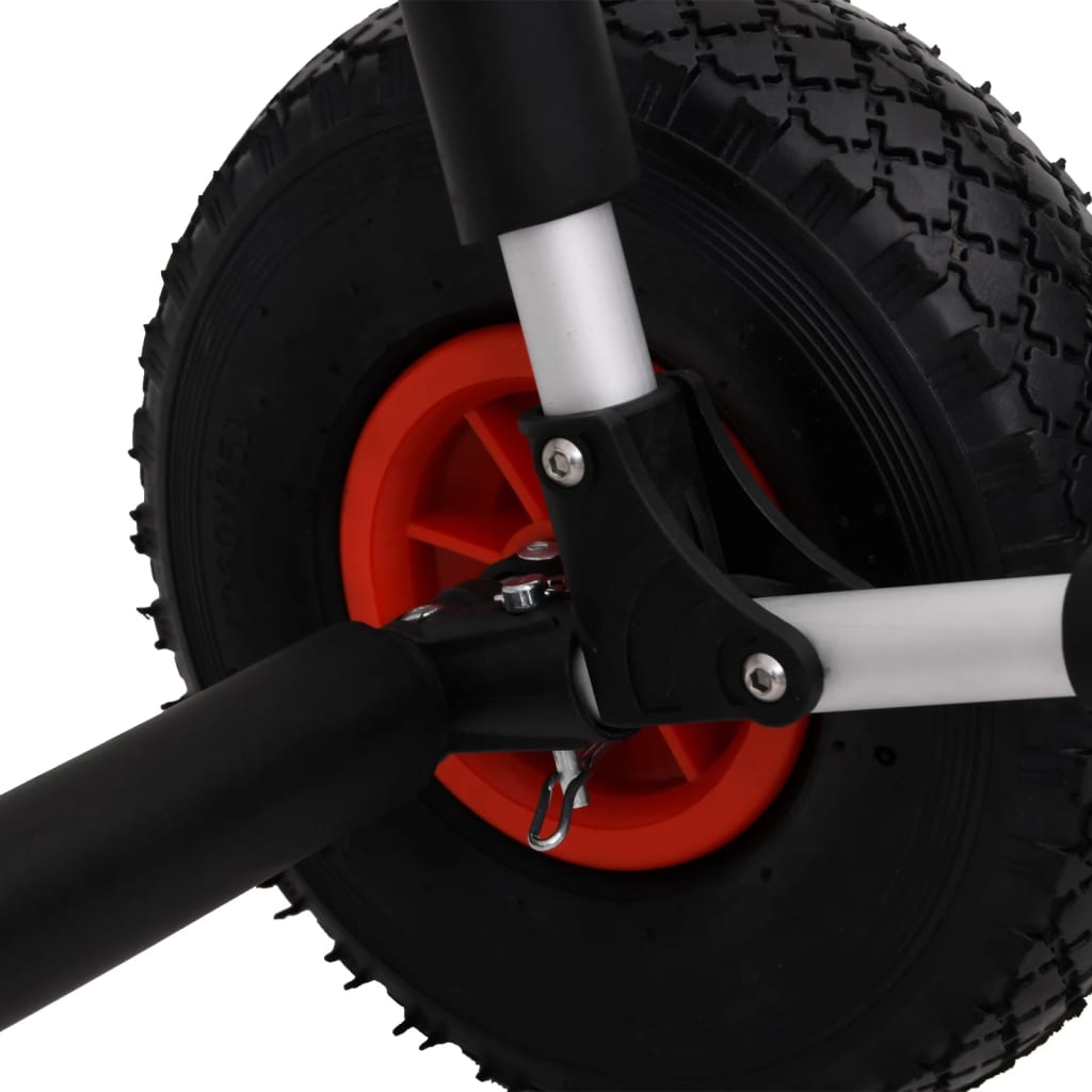 SUP vogn for 2 surfebrett sammenleggbar 90 kg aluminium