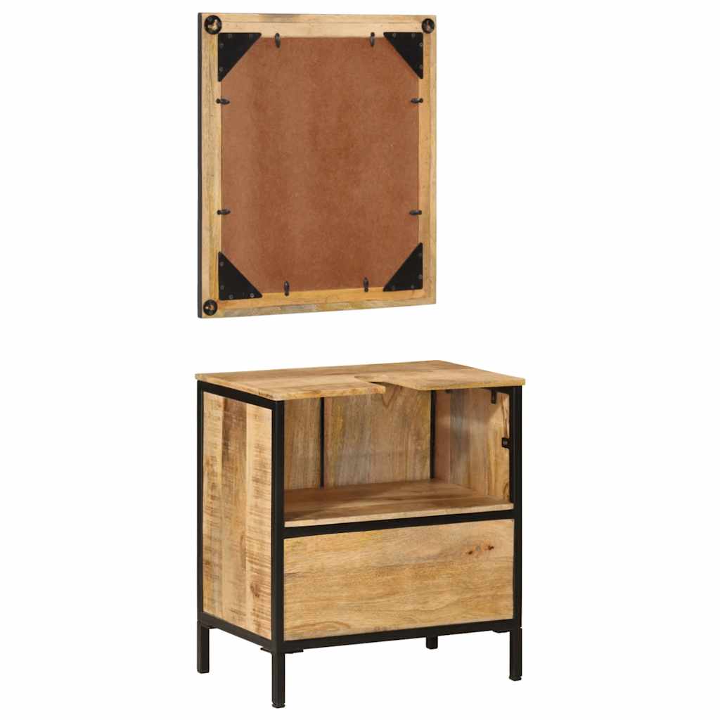 Baderomssmøbler 2 deler heltre mango