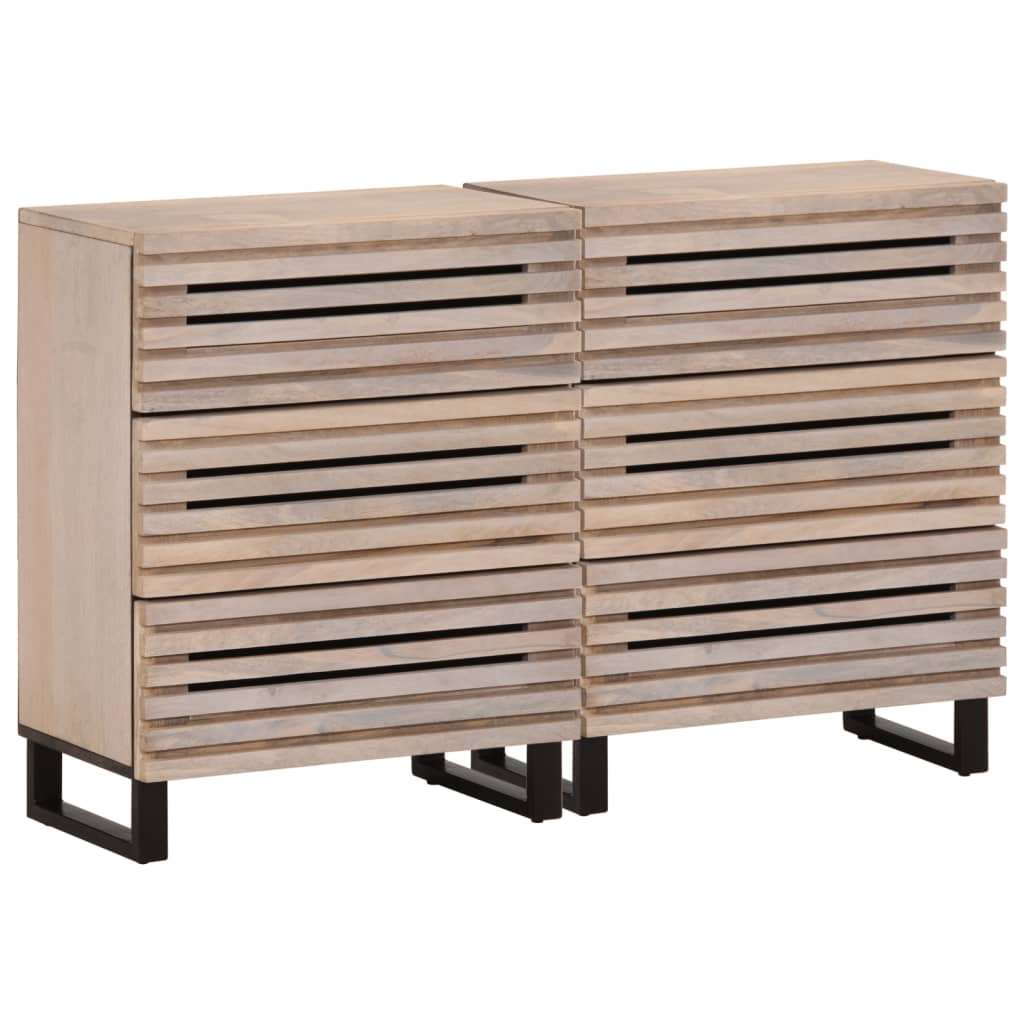 Skjenker 2 stk 60x34x75 cm heltre mango