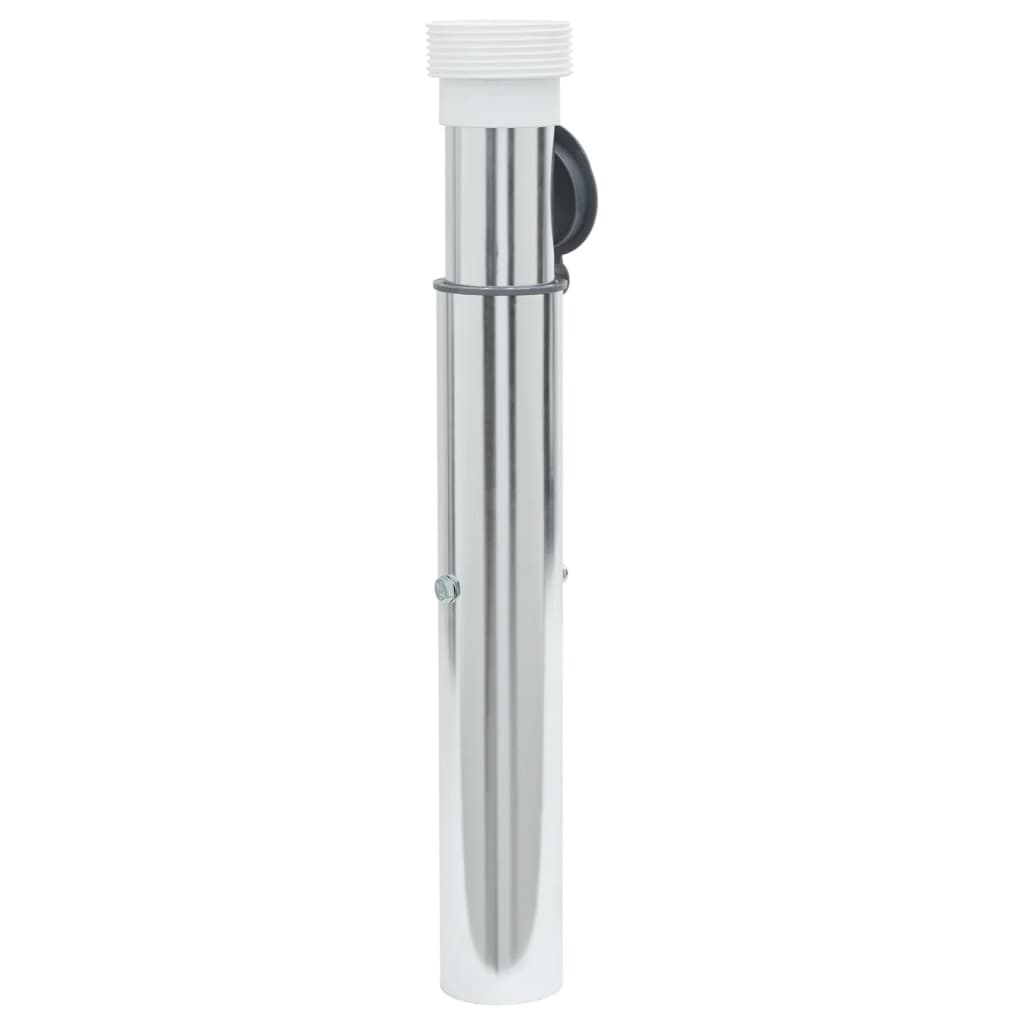 Parasollfot for 40-50 mm stang sølv aluminium vidaXL