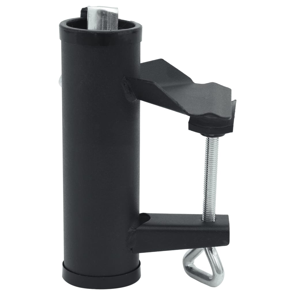 Parasollklemmer for balkong 2 stk 25-38 mm stål vidaXL