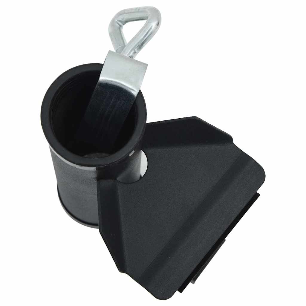 Parasollklemmer for balkong 2 stk 25-38 mm stål vidaXL