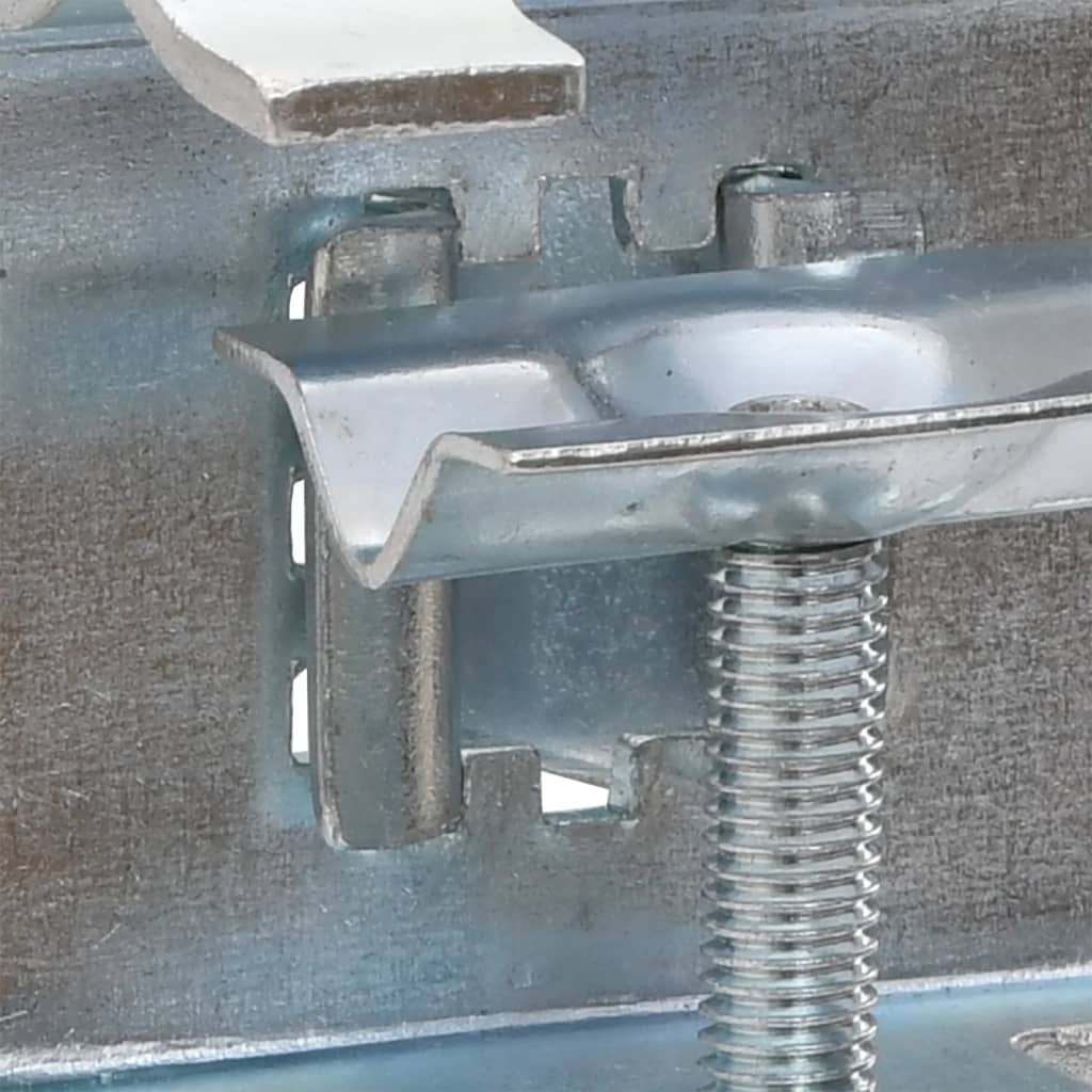 Parasollklemmer for balkong 2 stk 32 mm galvanisert stål vidaXL