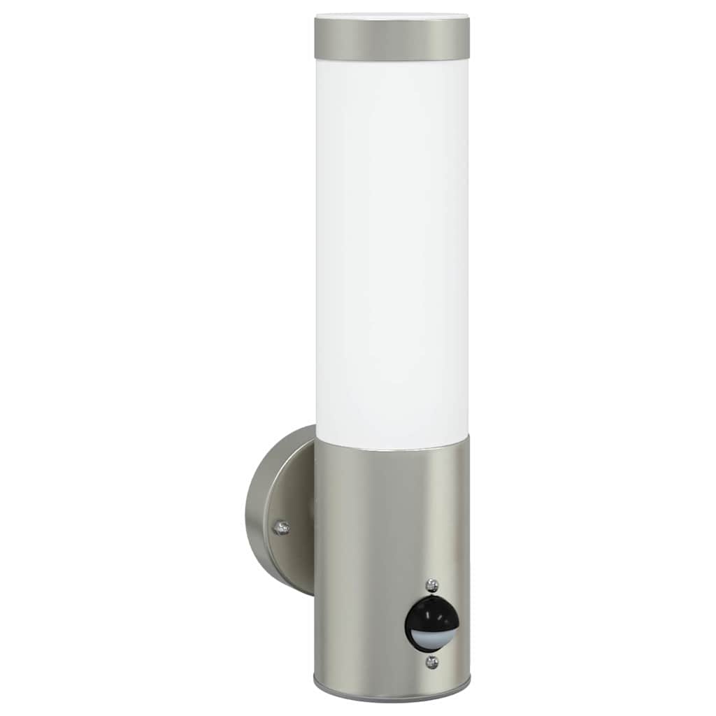 Utevegglampe 2 pcs sølv 12 x 8,5 x 29 cm