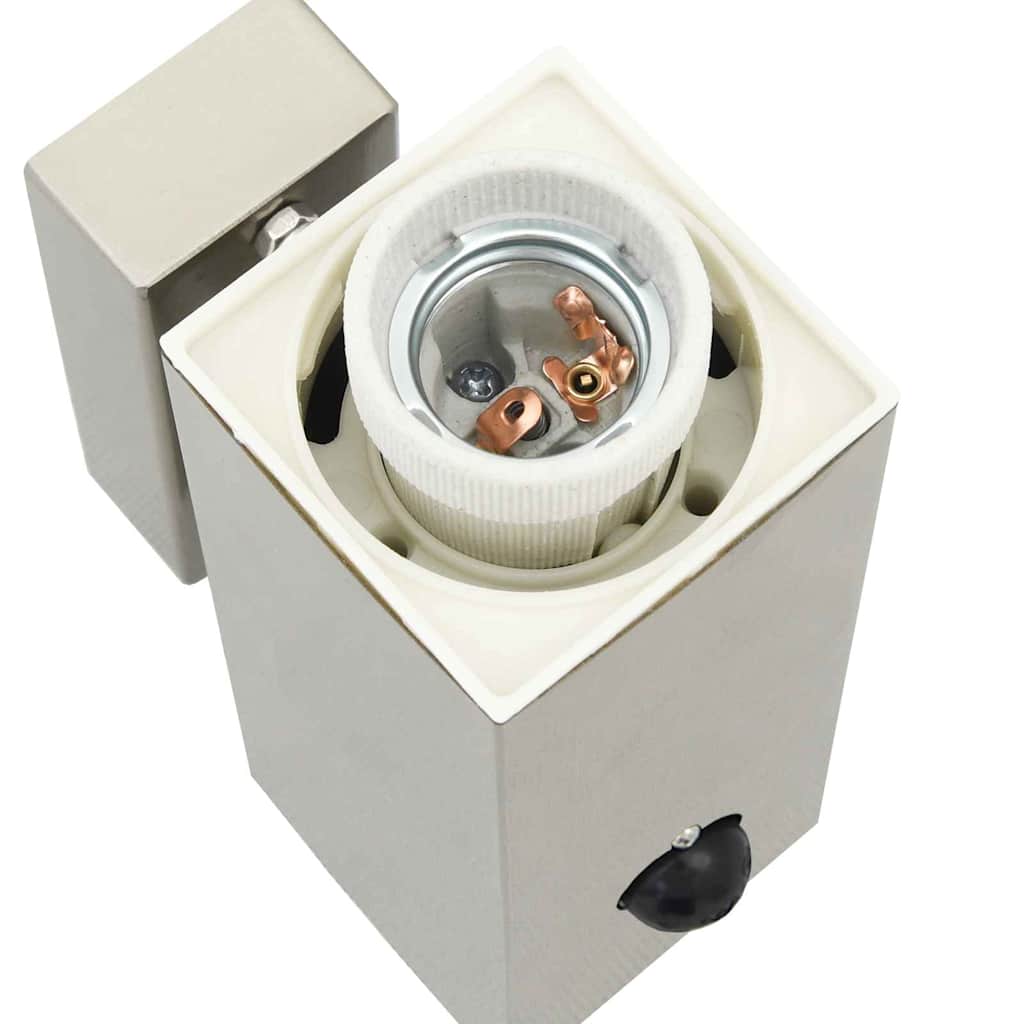 Utevegglampe 2 pcs sølv 10,5 x 6 x 33 cm