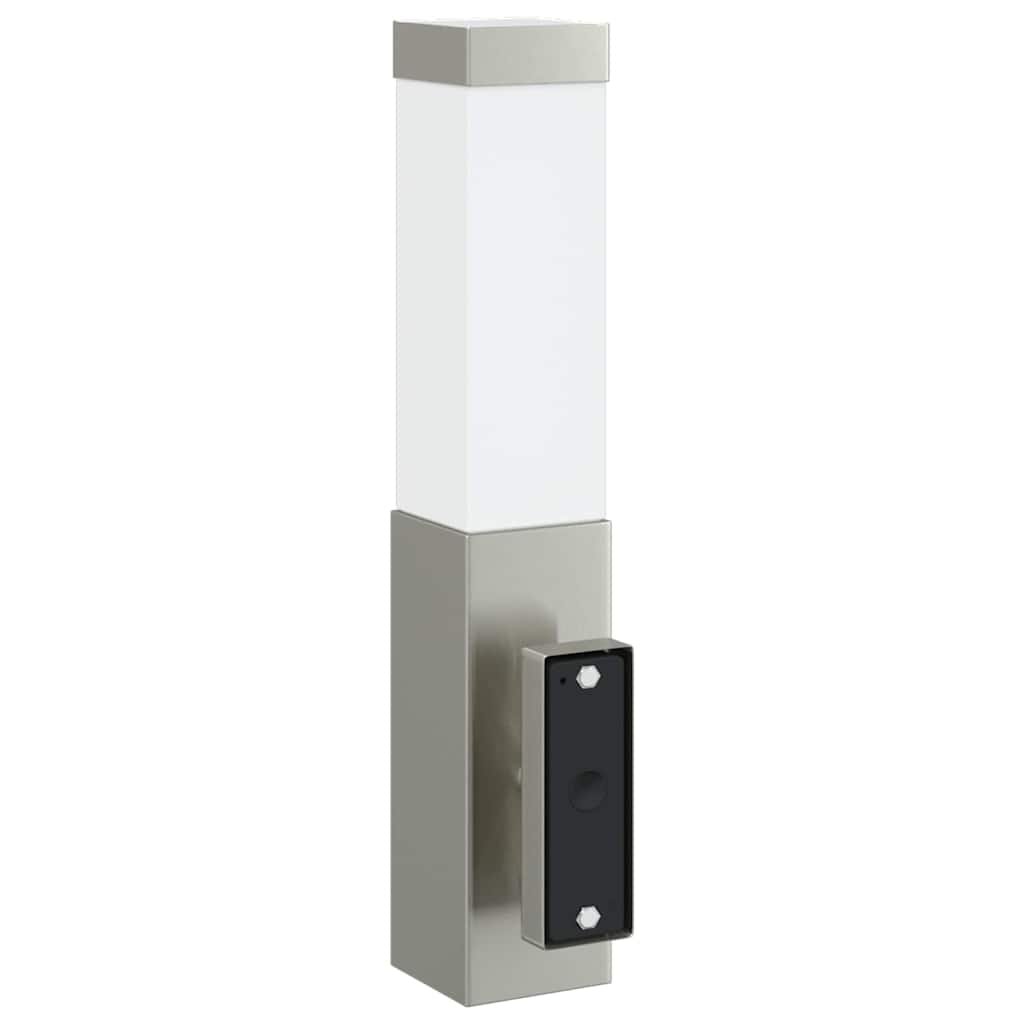 Utevegglampe 2 pcs sølv 10,5 x 6 x 33 cm