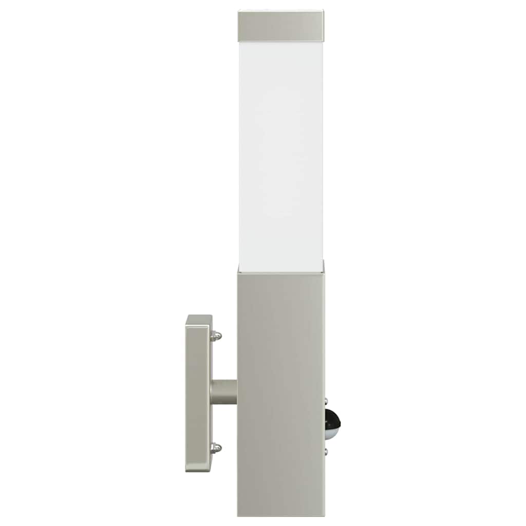 Utevegglampe 2 pcs sølv 10,5 x 6 x 33 cm