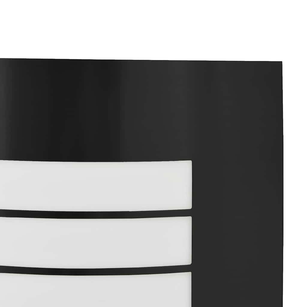 Utevegglampe Svart 23,5 x 9 x 26 cm Rustfritt stål og plast