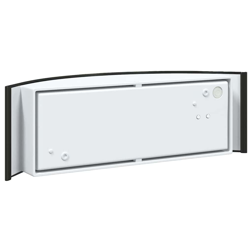 Utevegglampe 2 pcs Svart 32 x 10 x 10 cm