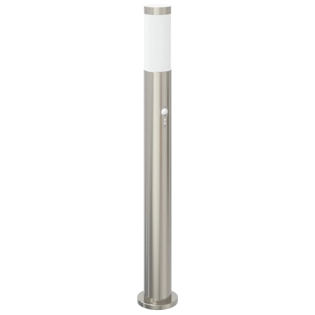 Pullertlampe med sensor 80 cm rustfritt stål IP44