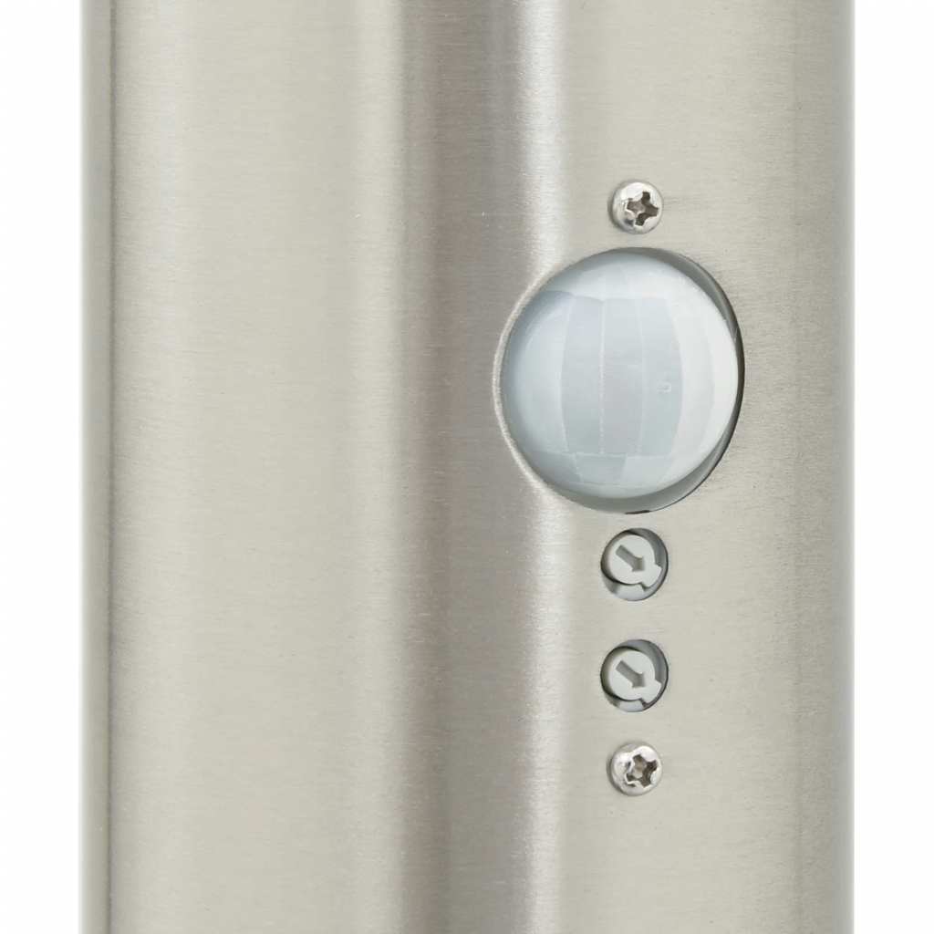 Pullertlampe med sensor 110 cm rustfritt stål IP44