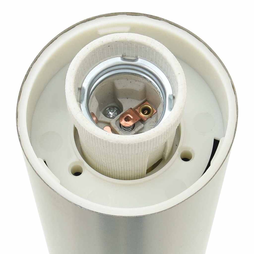 Pullertlampe med sensor og stikkontakt 80 cm rustfritt stål IP44