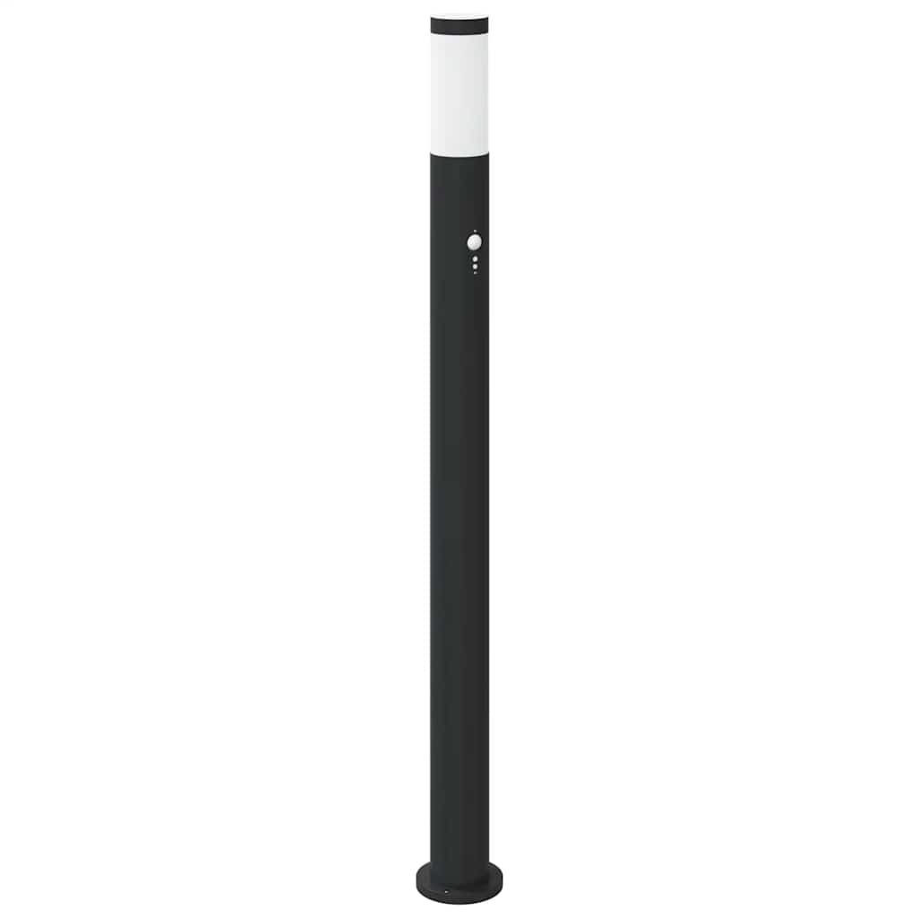 Pullertlampe med sensor 110 cm rustfritt stål IP44