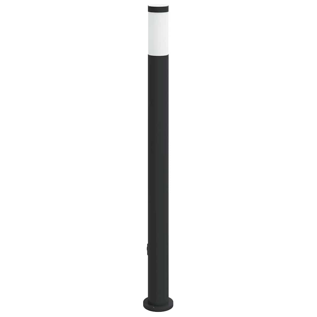 Pullertlampe med sensor og stikkontakt 110 cm rustfritt stål IP44