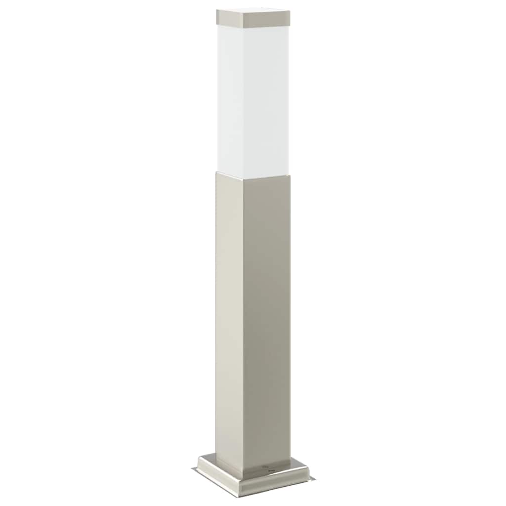 Pullertlampe med stikkontakt 50 cm rustfritt stål IP44