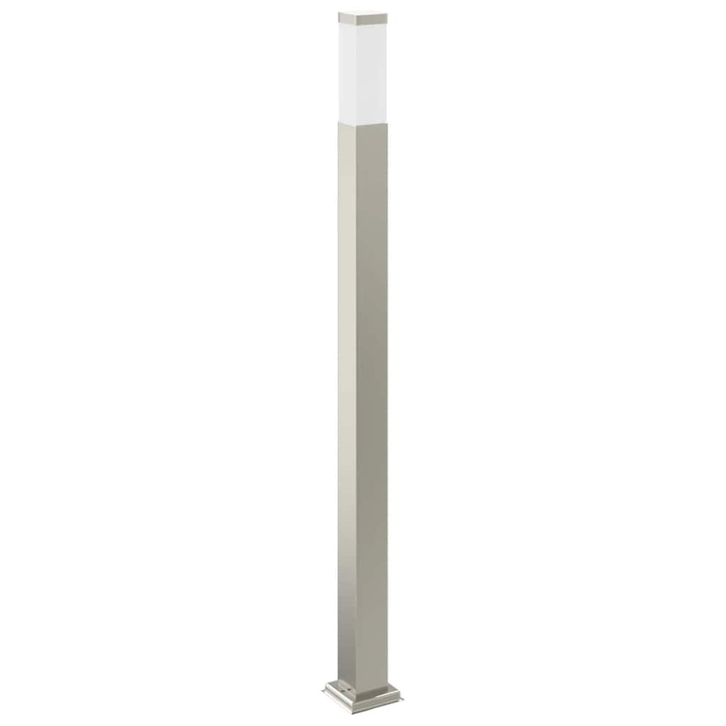 Pullertlampe med sensor og stikkontakt 110 cm rustfritt stål IP44