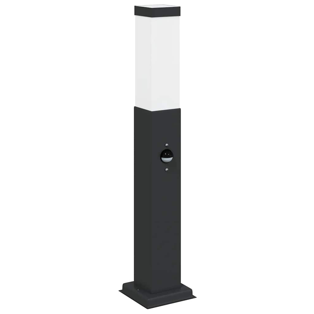 Pullertlampe med sensor 50 cm svart IP44