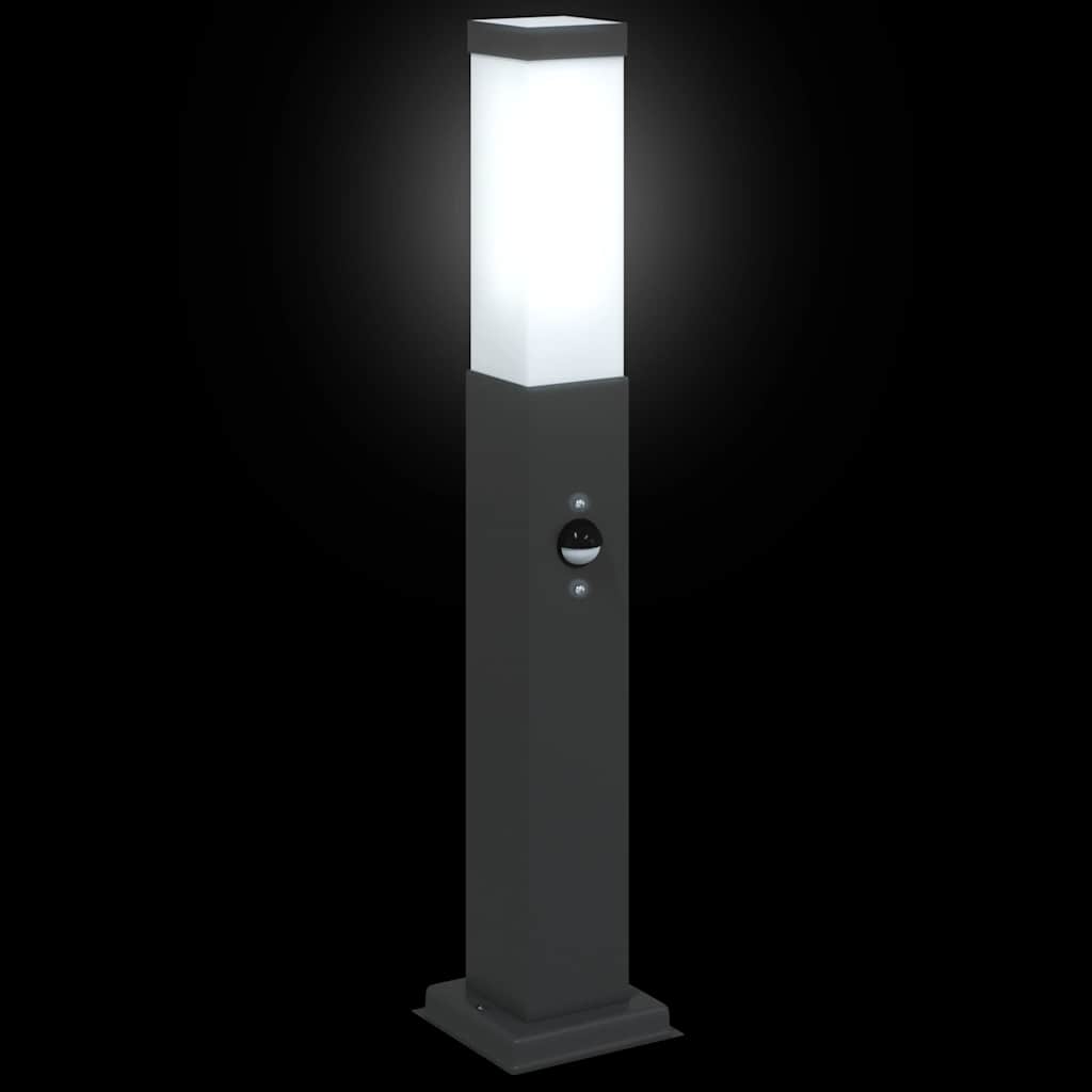 Pullertlampe med sensor 50 cm svart IP44
