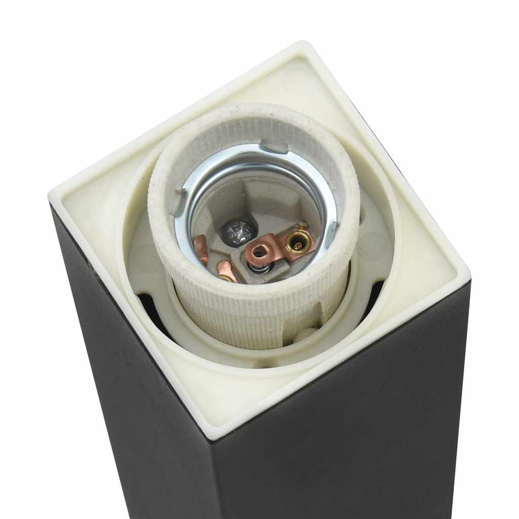 Pullertlampe med sensor 50 cm svart IP44