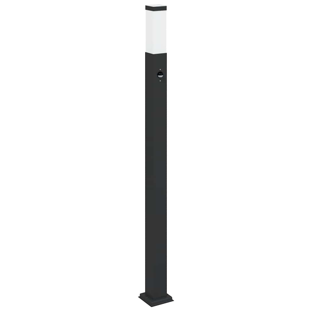 Pullertlampe med sensor 110 cm svart IP44