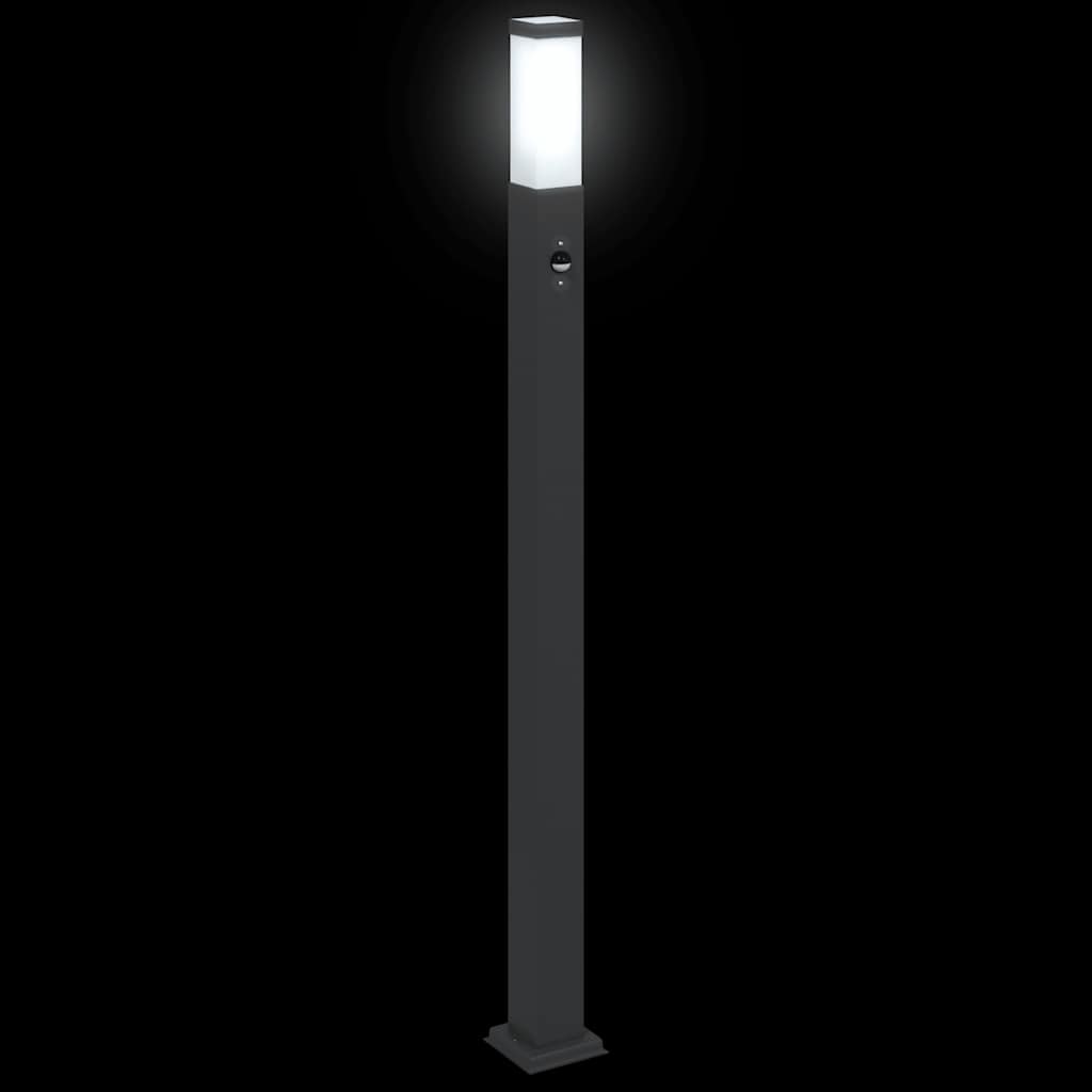 Pullertlampe med sensor 110 cm svart IP44
