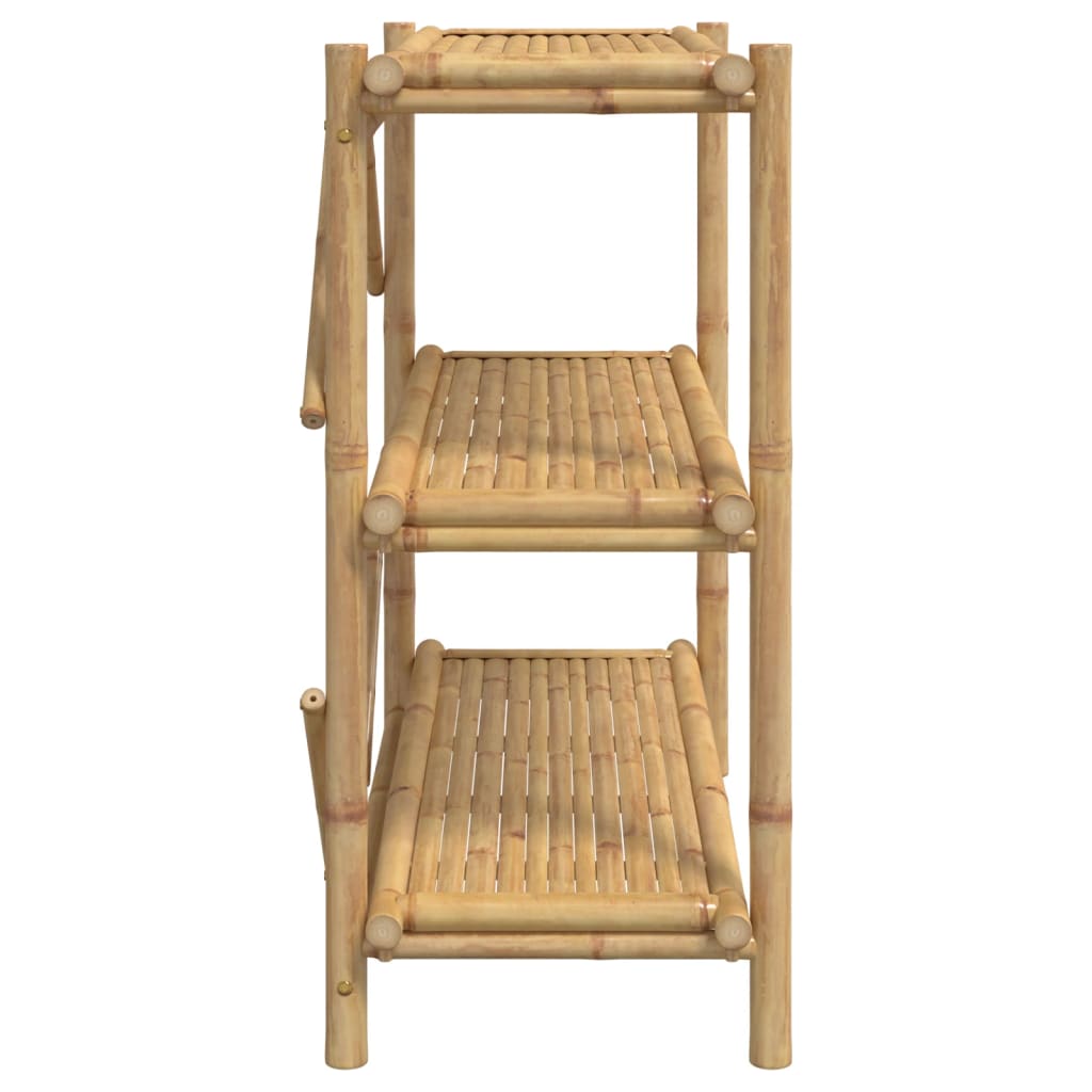 Hylle 3 etasjer 100x40x90 cm bambus