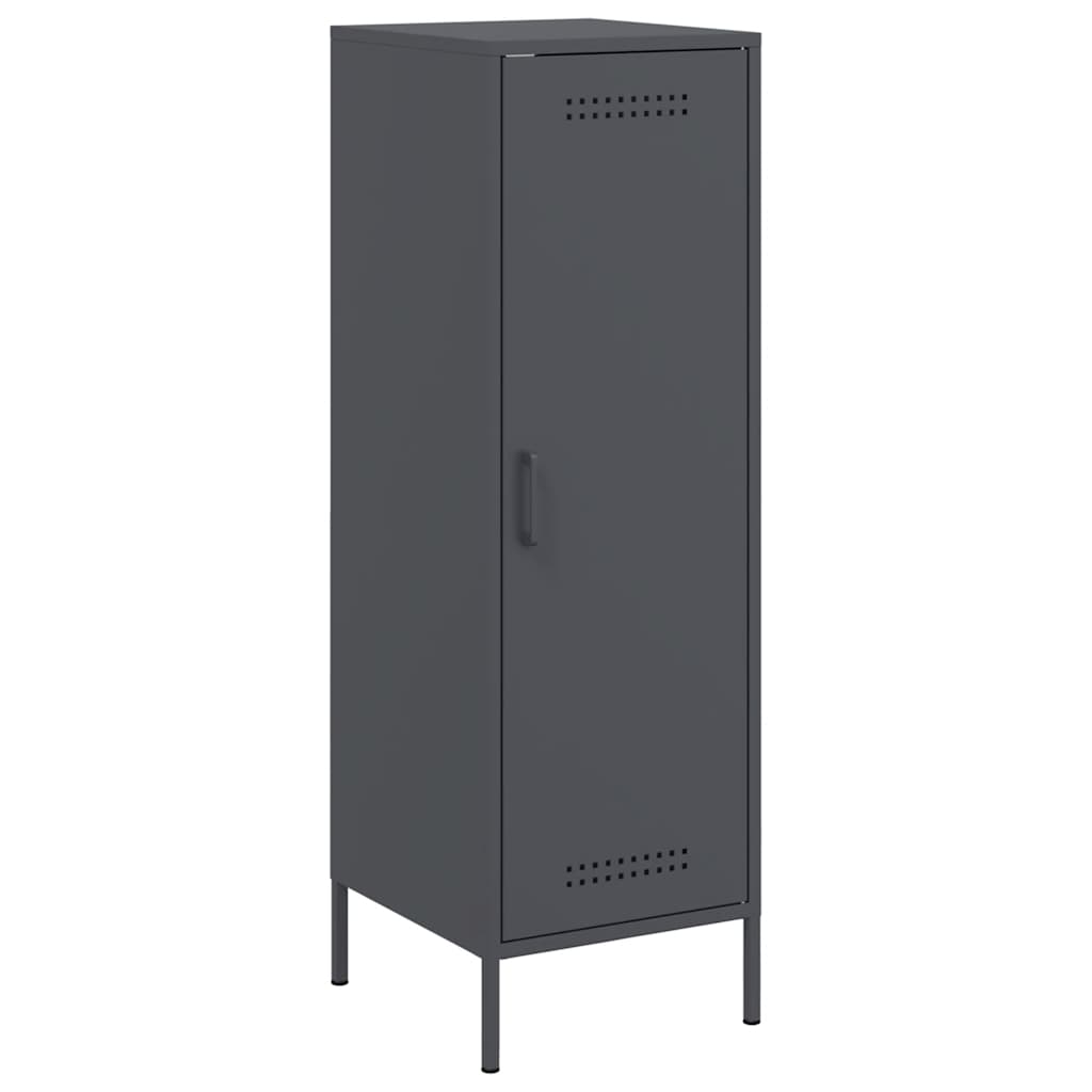 Highboard antrasitt 36x39x113 cm stål