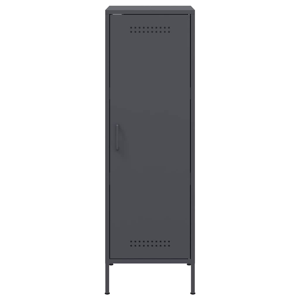 Highboard antrasitt 36x39x113 cm stål