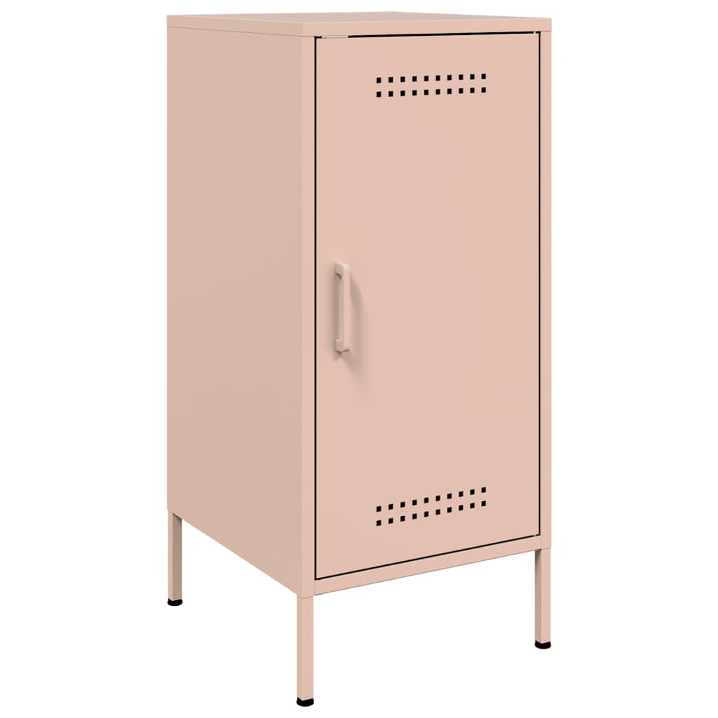 Skjenker 2 stk rosa 36x39x79 cm stål