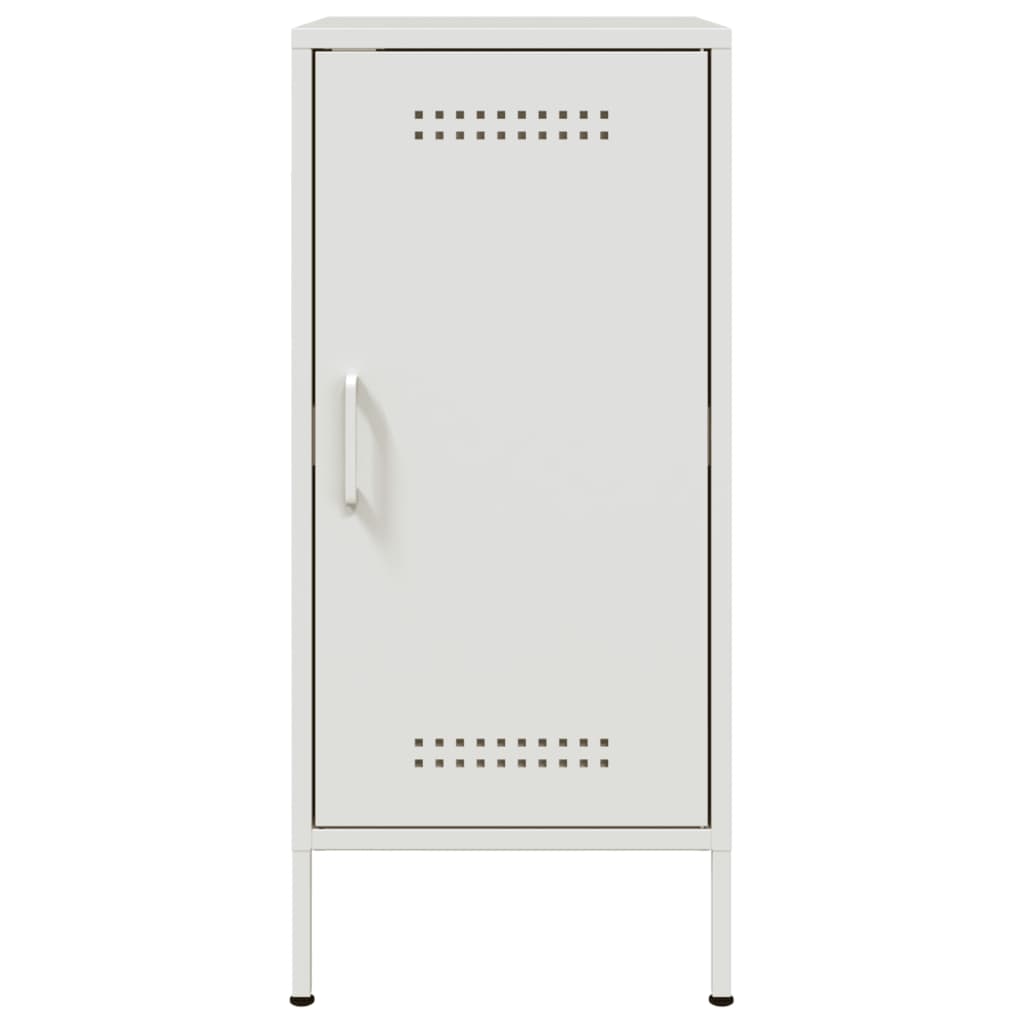 Skjenker 2 stk hvit 36x39x79 cm stål