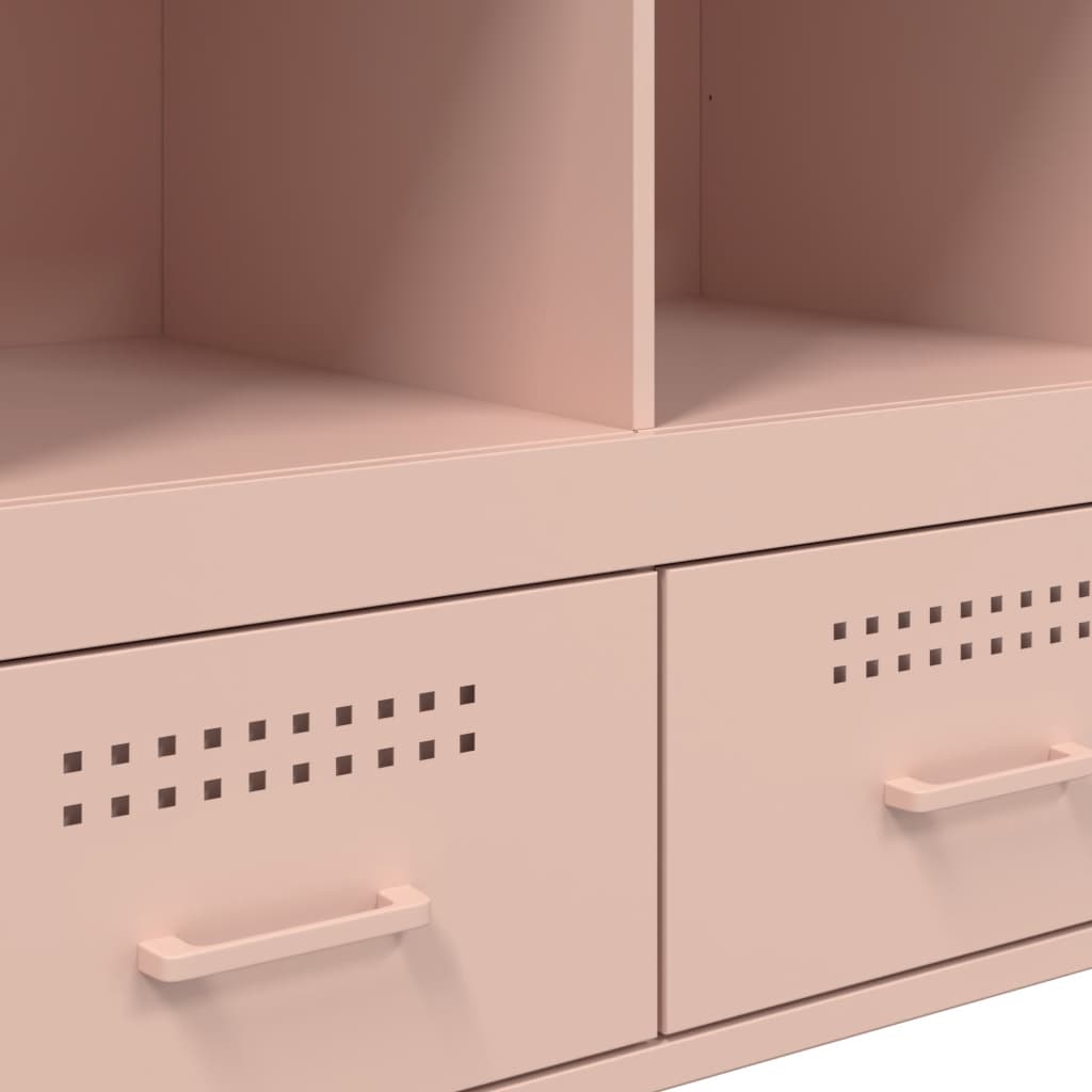 Highboard rosa 68x39x101,5 cm stål