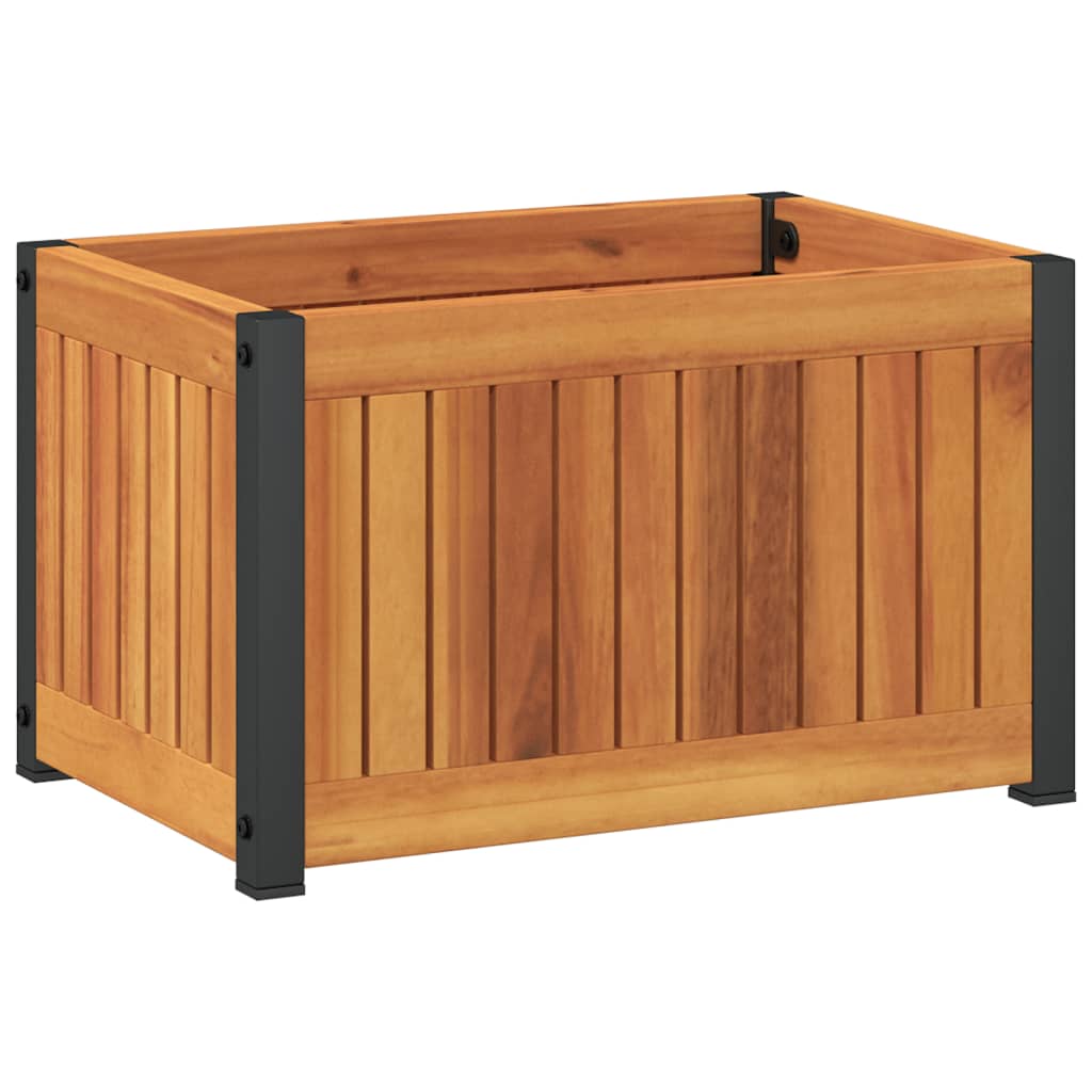 Plantekasse 45x30x27,5 cm helte akasie og stål