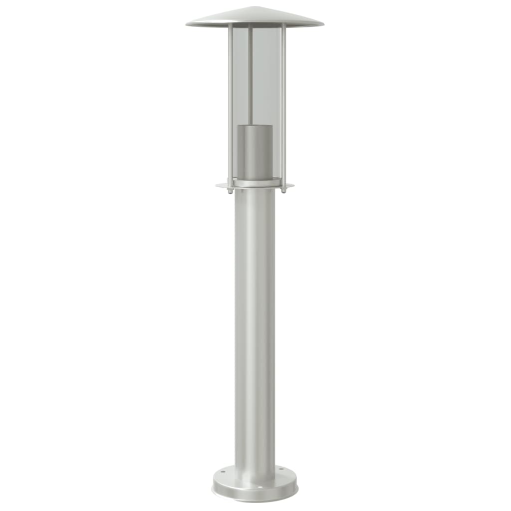 Utendørs gulvlampe sølv 60 cm rustfritt stål