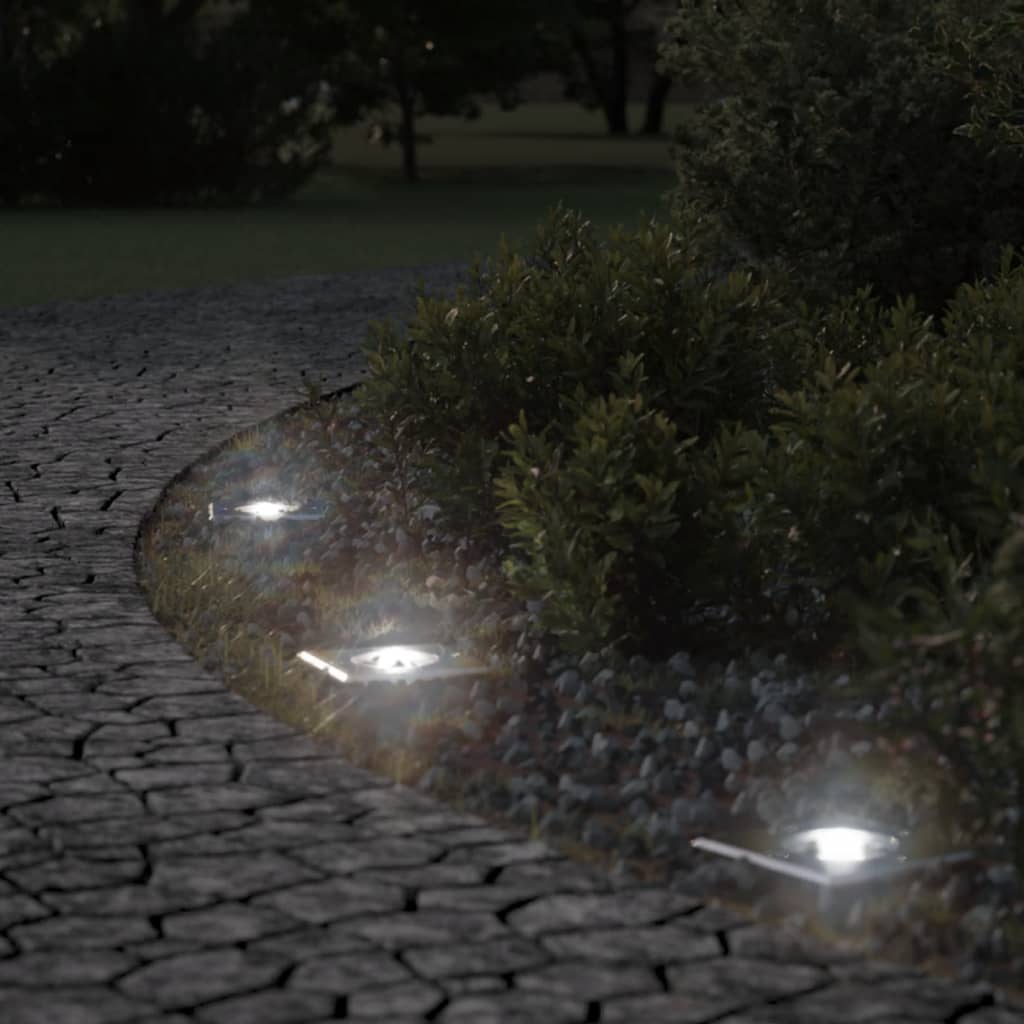 Utendørs gulvlampe firkantet svart 10,5x10,5 cm støpt aluminium