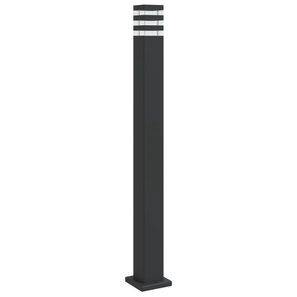 Utendørs gulvlampe svart 110 cm aluminium vidaXL
