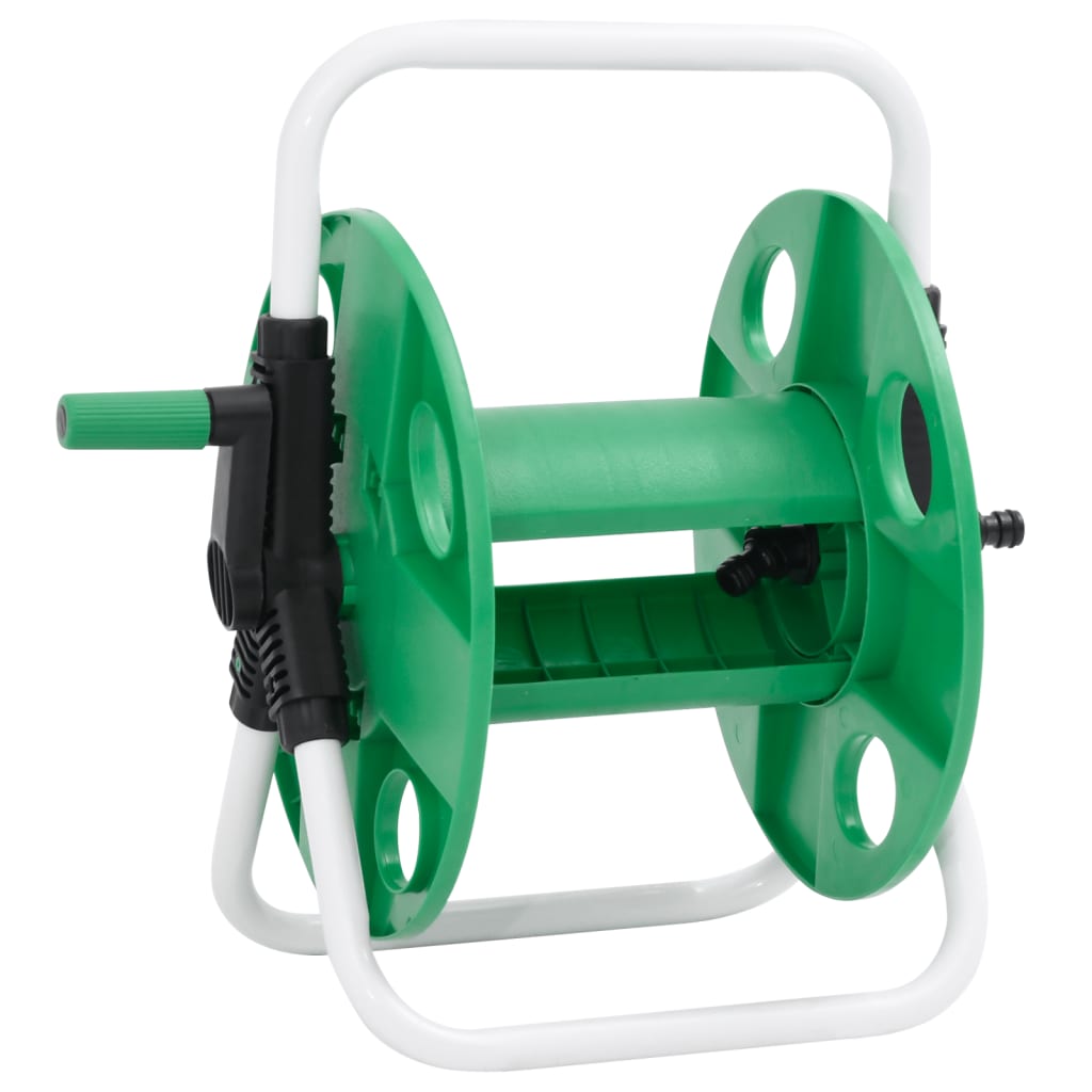 Frittstående slangetrommel for 45 m 1/2" slange stål grønn