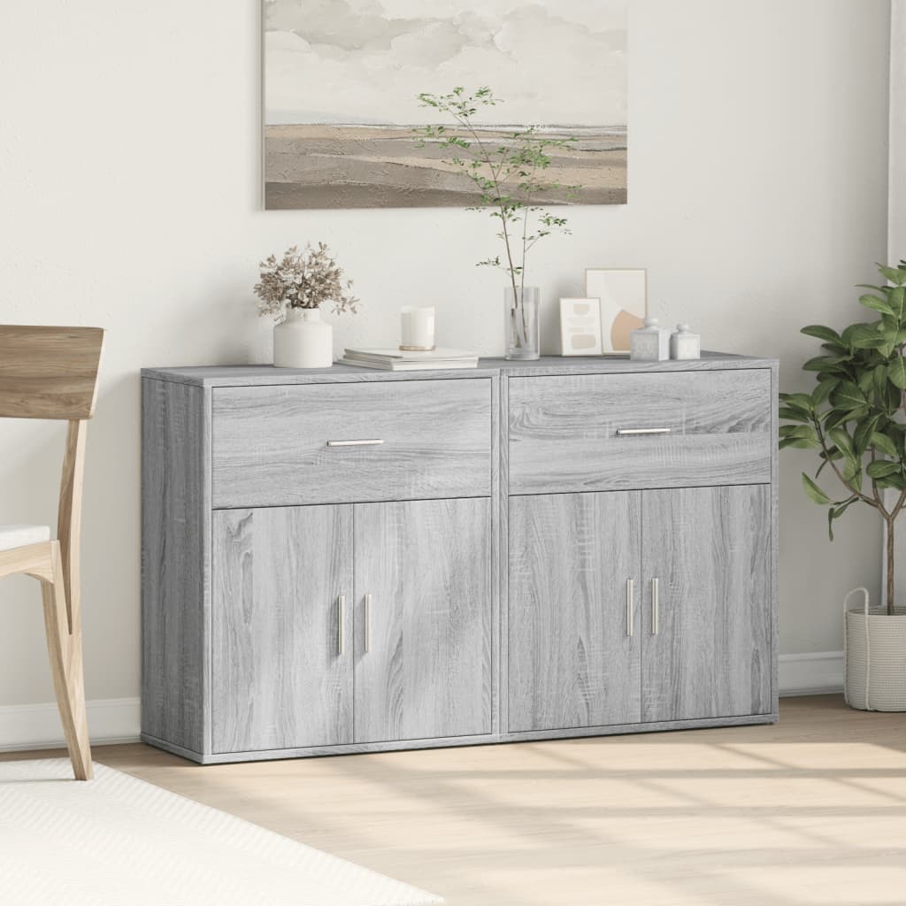 Skjenker 2 grå sonoma 60x31x70 cm konstruert tre