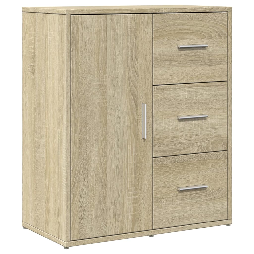 Skjenker 2 sonoma eik 60x31x70 cm konstruert tre